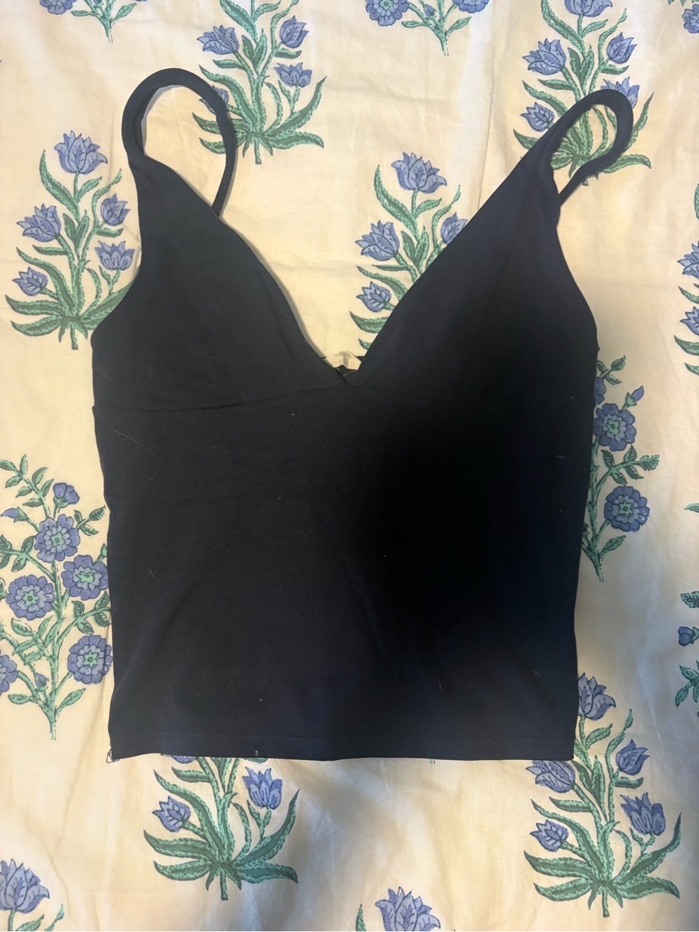 Garage Black V-Neck Spaghetti Strap Camisole
